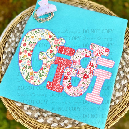 Custom Spring Floral- (Any name) DTF&UV