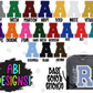Custom Prepster Single Letter: ANY NAME- DTF or UV