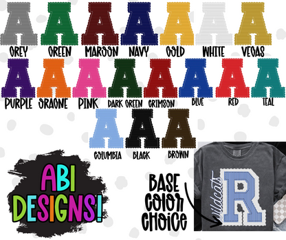 Custom Prepster Single Letter: ANY NAME- DTF or UV