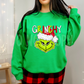 Grinchy dot stripe letters-DTF