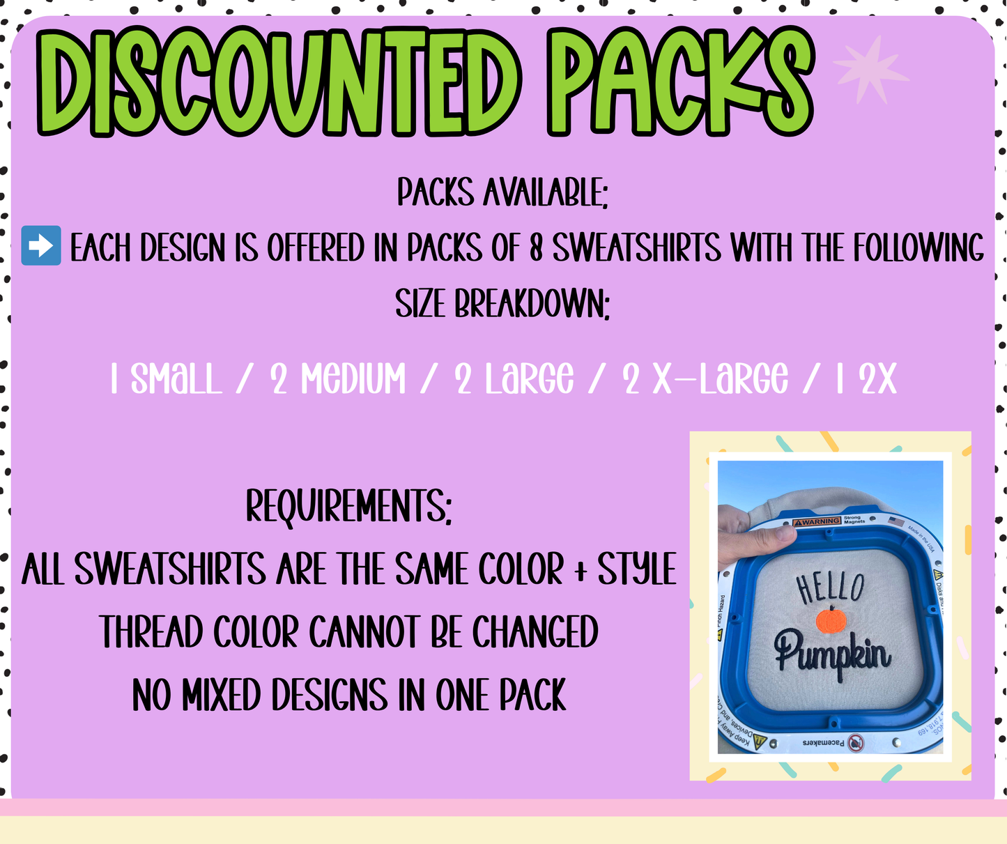 Santa Face Pocket Embroidered Sweatshirt