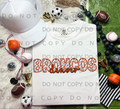 Football  Faux Embroidery(all in drop down) -DTF
