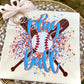 Play ball splatter -DTF&UV