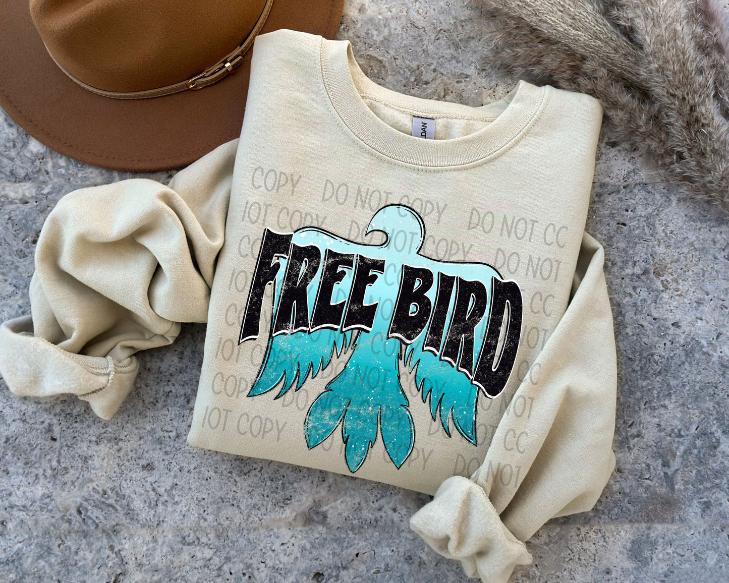 Free Bird Blue - DTF