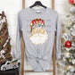 Santa with star eyes and brushstroke hat-DTF