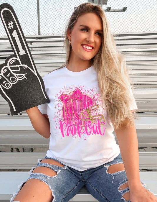 Pink out Pink Helmet splatter-DTF & UV