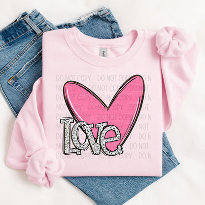 Love Whimsical Doodle-dtf