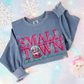 Small town Christmas faux embroidery-DTF