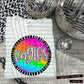 Rainbow Splatter Rounds(Dropdown)- DTF&UV