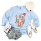 Christmas Leopard Bolt Santa Wht Stars- DTF