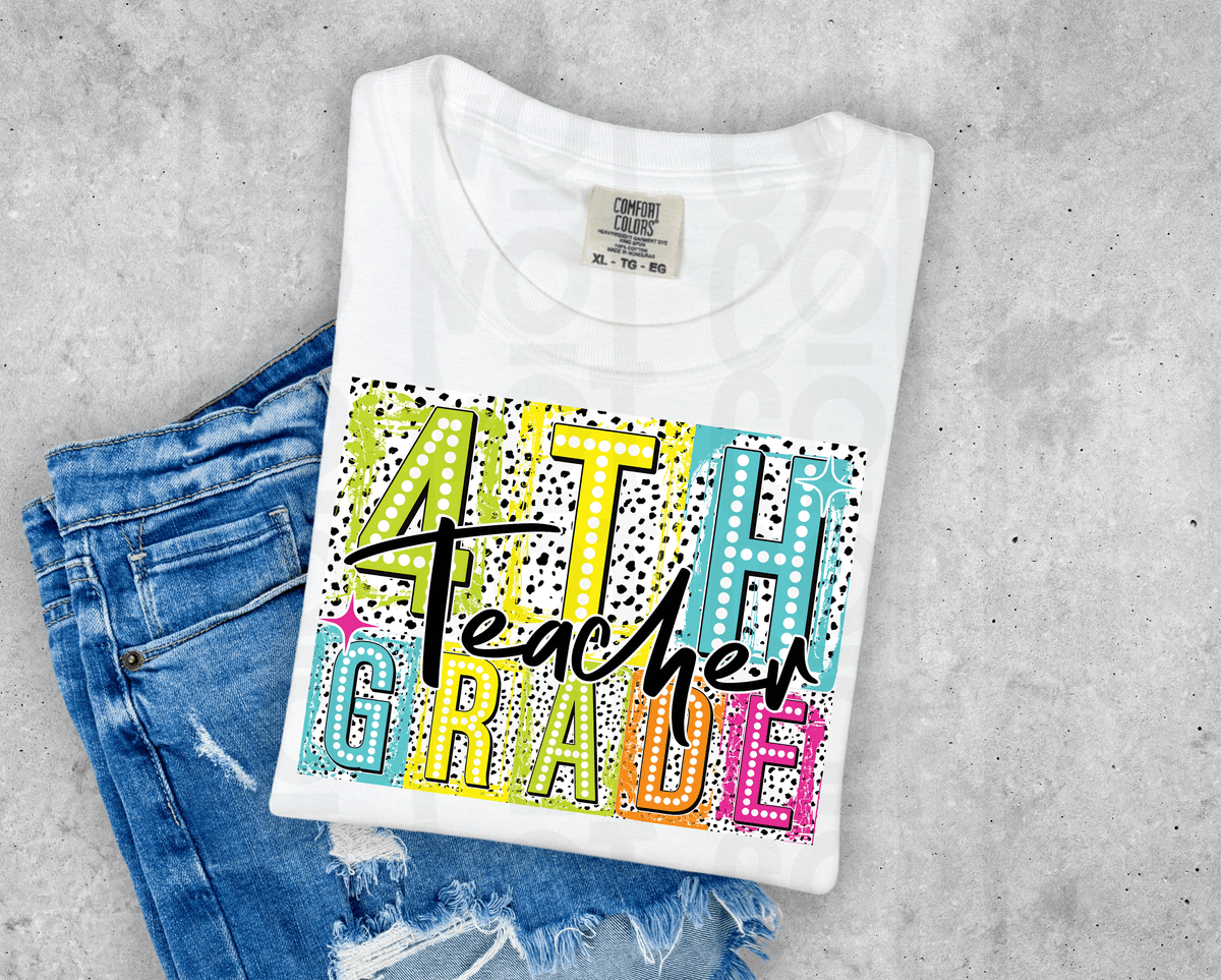 4th Teacher Neon-DTF