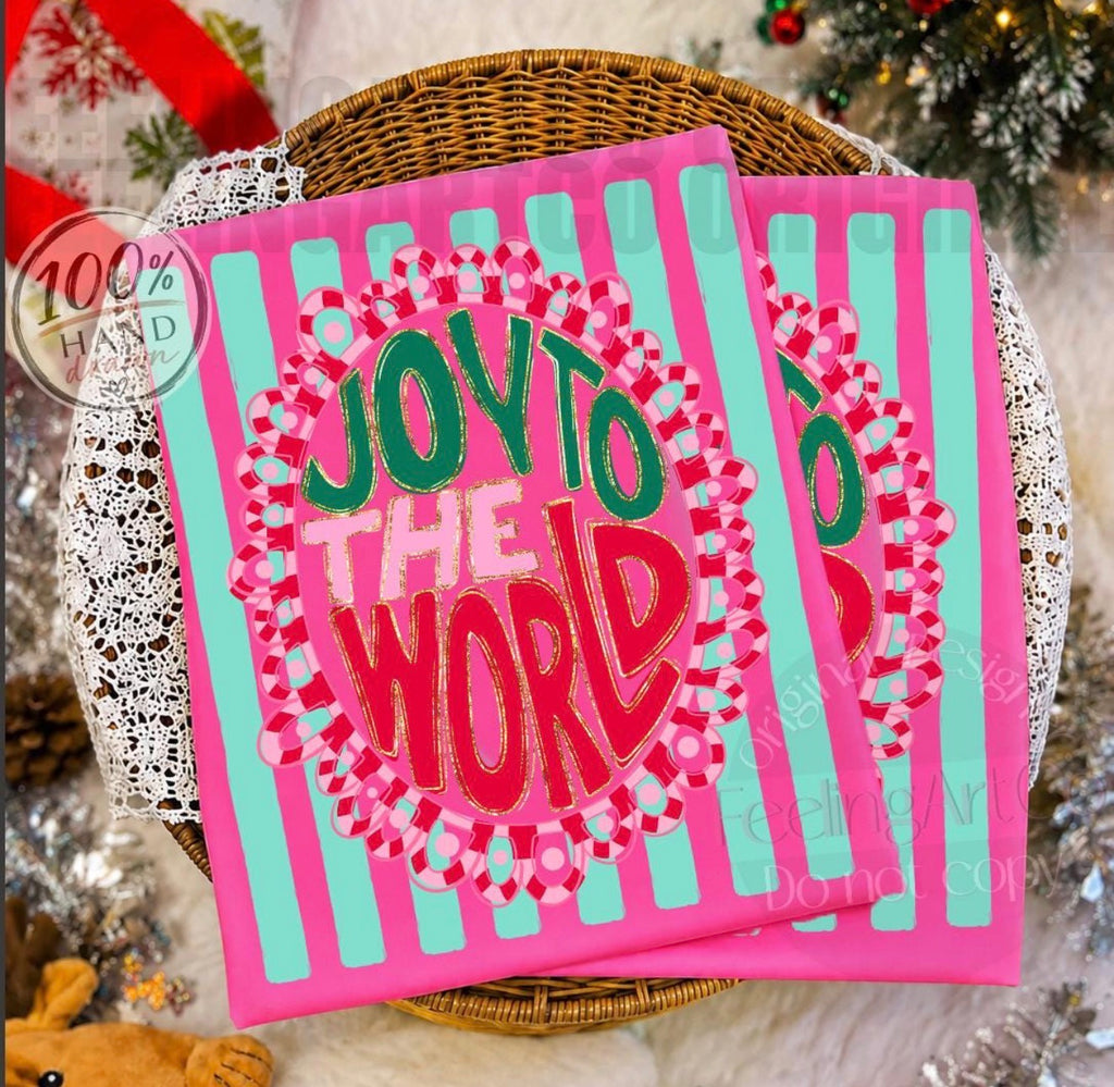 Joy to the World Frame- DTF
