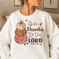 Give thanks to the Lord stacked pumpkins-DTF