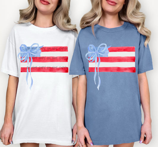Flag with bow -DTF