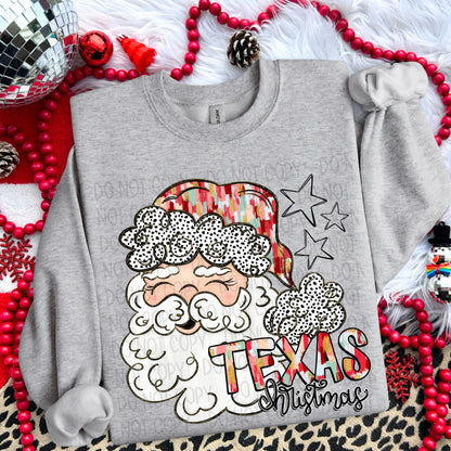 Christmas Santa States brushstroke (dropdown)-DTF