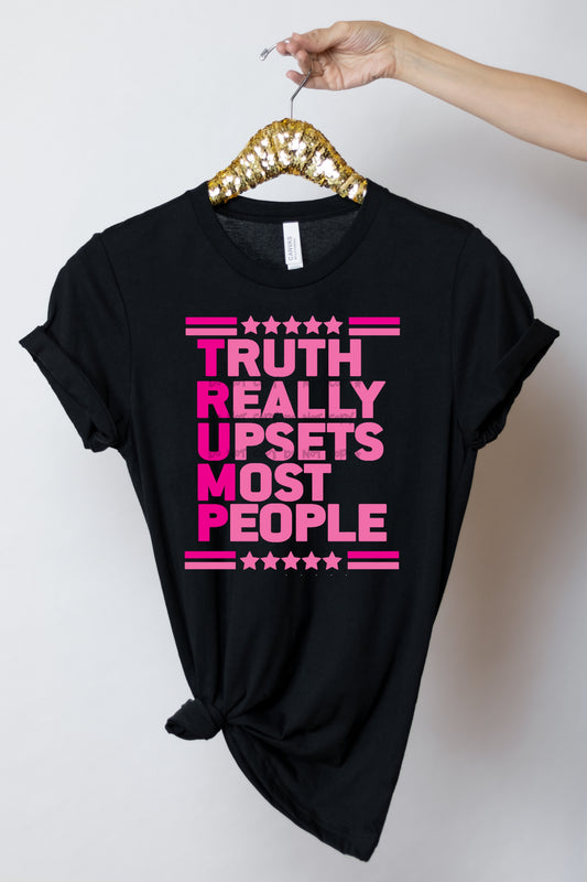 Trump truth really upsets (two tone pink)-DTF