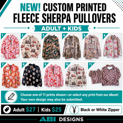 ABI Fleece Sherpa Pullover -Pre Order