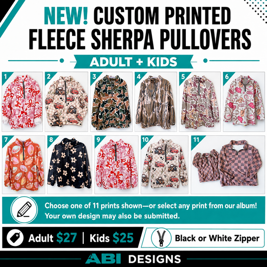 ABI Fleece Sherpa Pullover -Pre Order