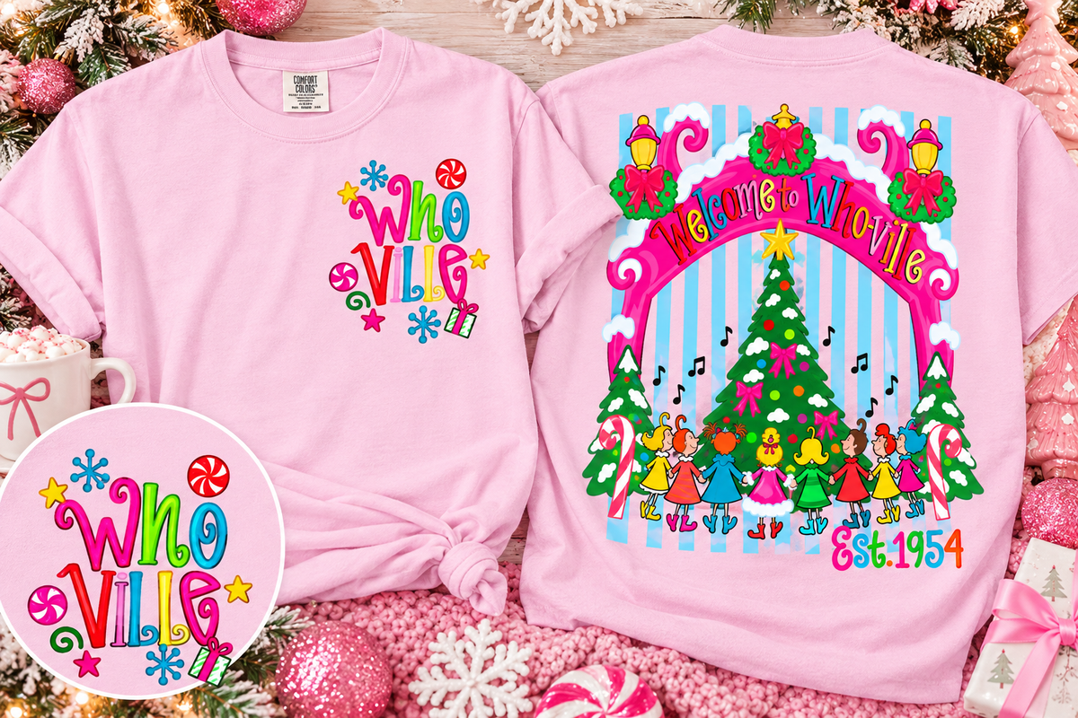 Whoville (front and back included) -DTF