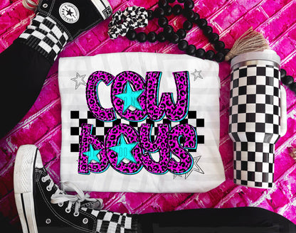 Pink Leopard Neon Mascots (dropdown)-DTF&UV