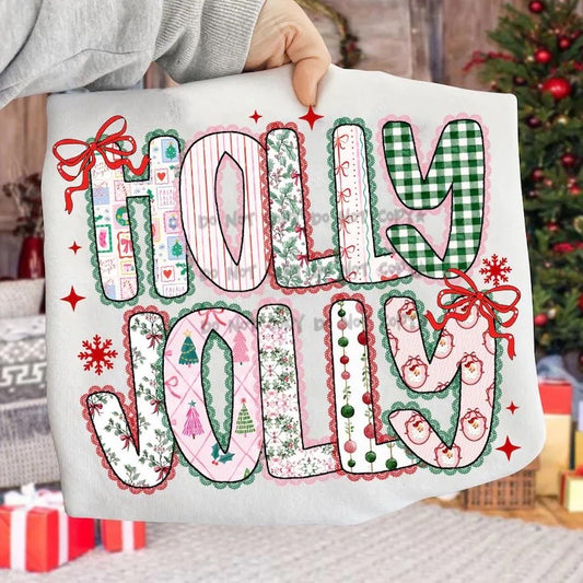 Holly Jolly patterns-DTF&UV