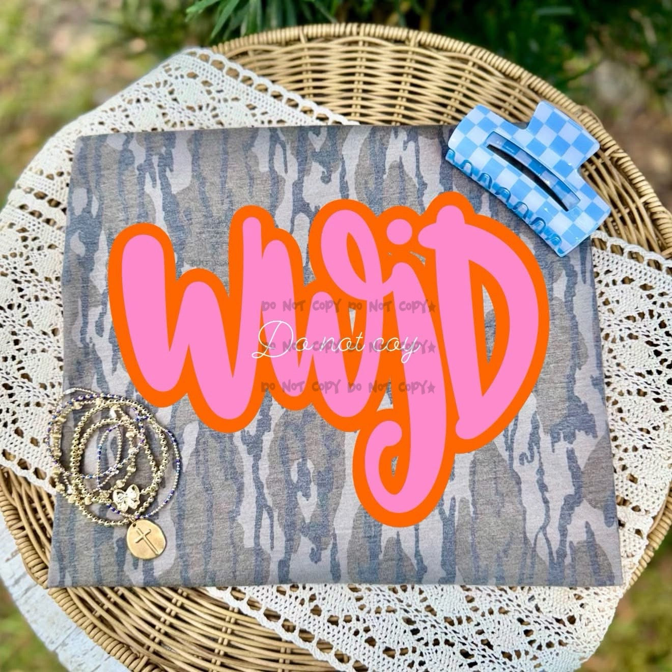 WWJD pink and orange -DTF&UV