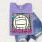 Bright preppy volleyball- (DROPDOWN MASCOT)-DTF&UV