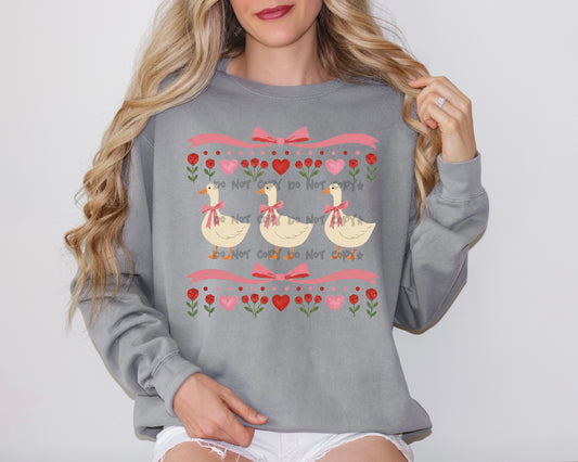 Geese with hearts and bows-DTF&UV