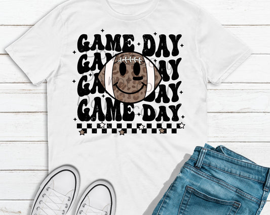 Football smiley Game day-DTF