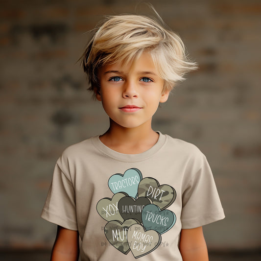 Boy Vday stacked hearts-DTF&UV