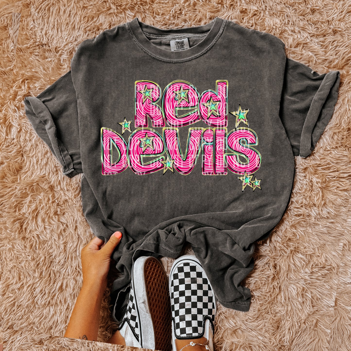 Pink Swirls Mascots(Dropdown)-DTF