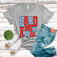 Cardinals Red and Carolina Blue - DTF