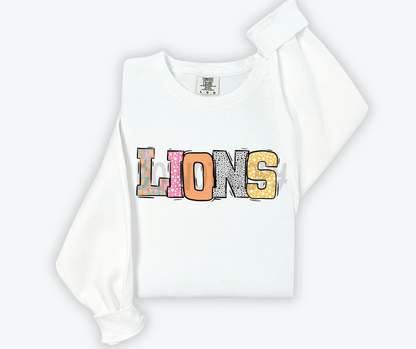 Pastel Stroke Varsity Mascots (ALL Mascots in this listing Dropdown)-DTF