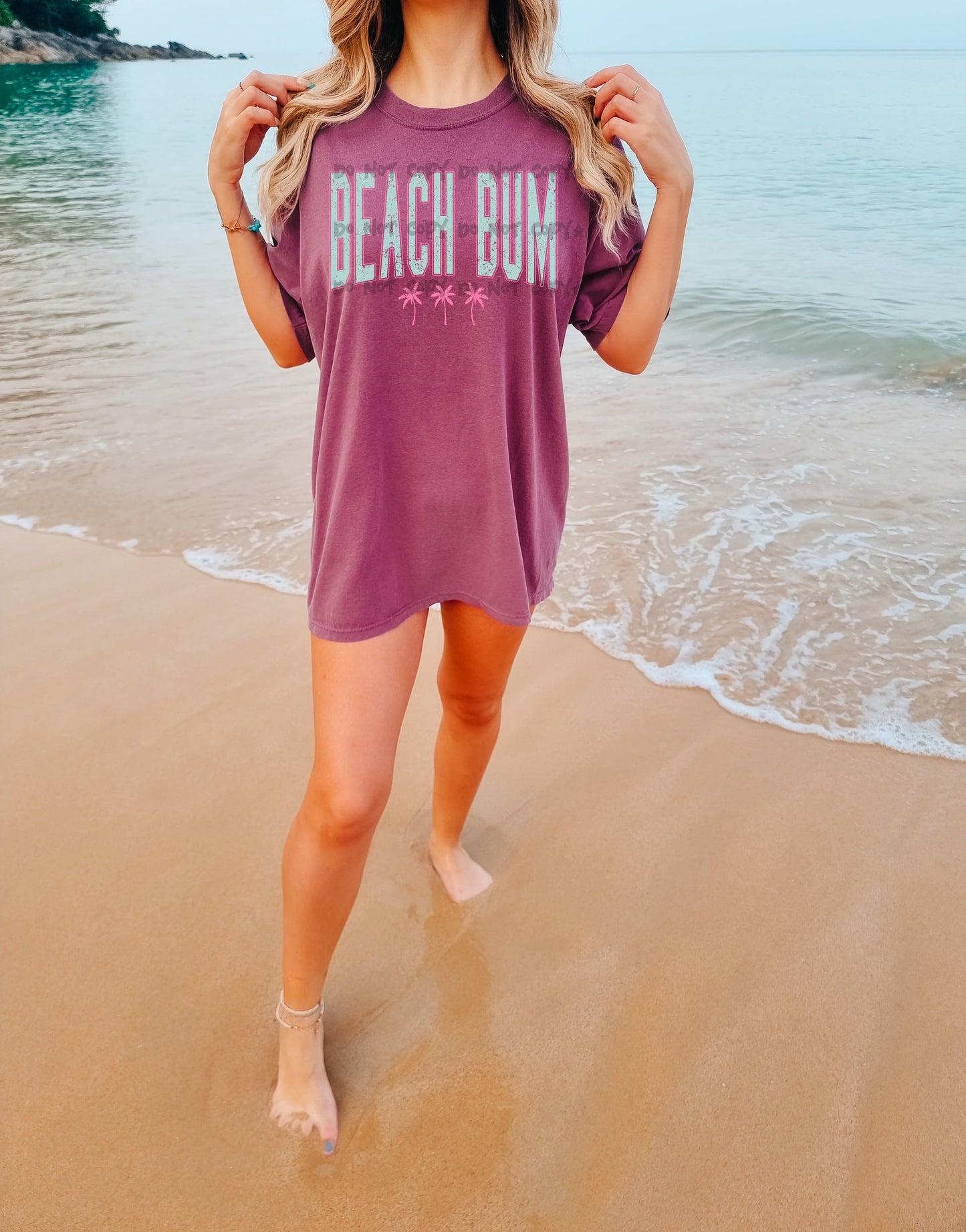 Beach bum distressed-DTF