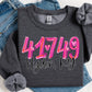 Pretty in Pink Custom Zip Code- DTF
