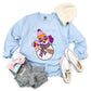 Groovy Snowman Pink Faux Sequins - DTF