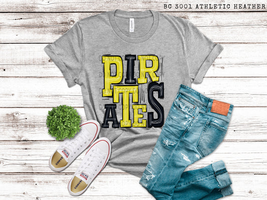 Pirates Black and Yellow - DTF