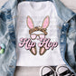Hip Hop Leopard Bunny -DTF