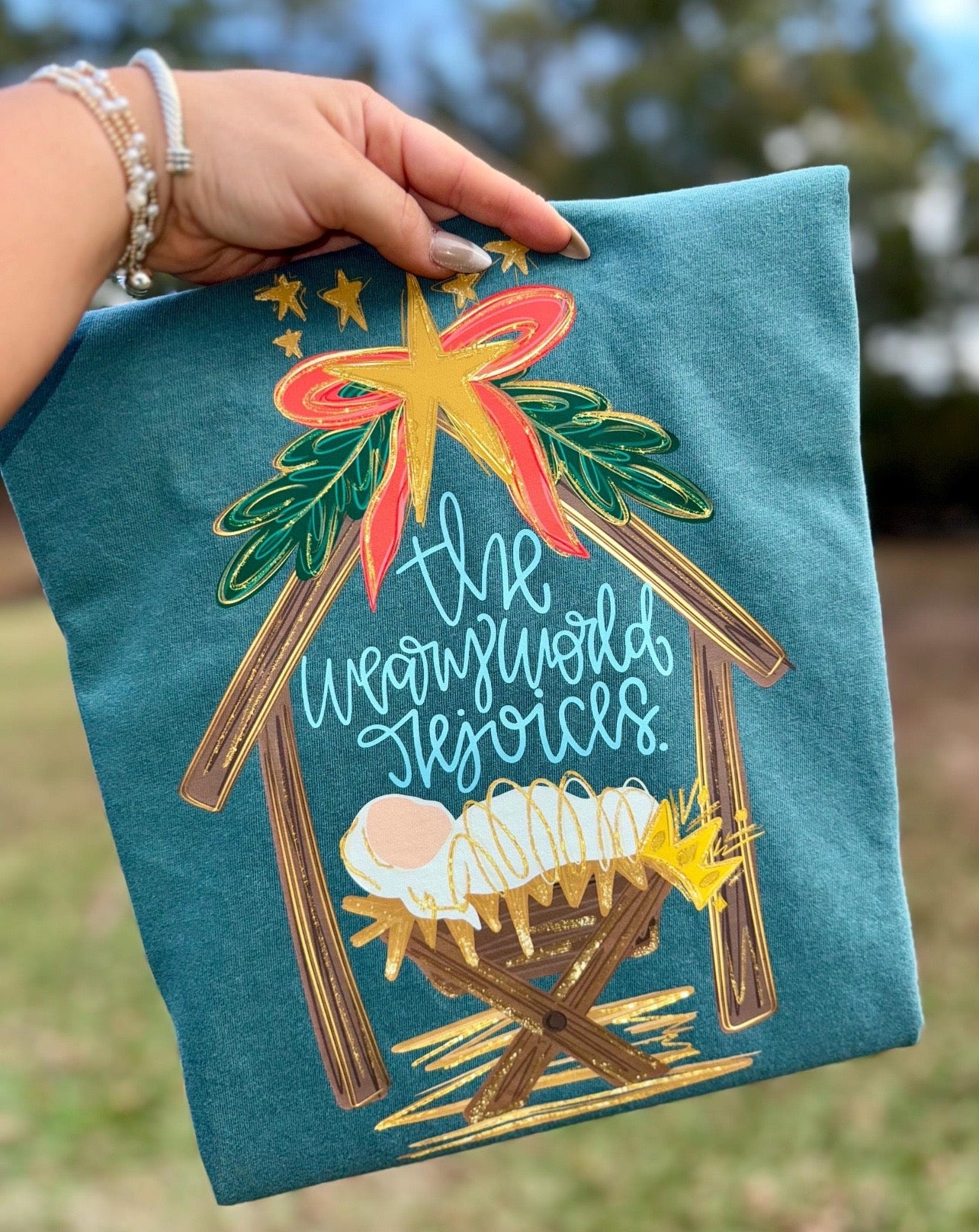 The weary world rejoices-DTF&UV