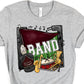 Band pennant maroon-DTF