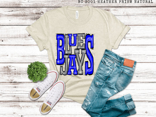 Blue Jays Blue and Grey - DTF