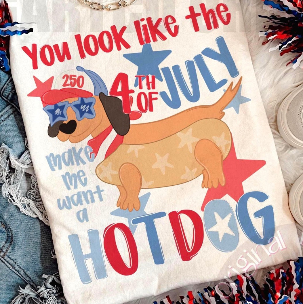 You look like the 4th of July weiner dog-DTF&UV