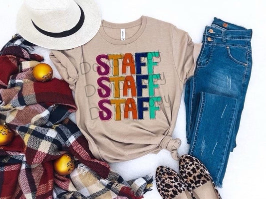 Staff stitched-DTF