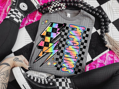 Neon Side Bolt Mascots (Dropdown)- DTF&UV