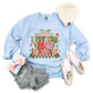 I Put The Ho In Holiday Retro Rainbow Checkered - DTF