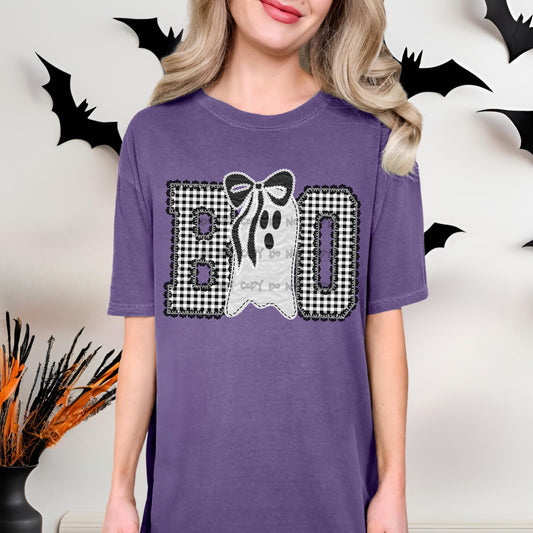 Black and white ghost BOO- DTF&UV
