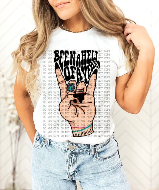 Hell Of Year Rock On DTF