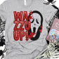 Wazzuup white sequin-DTF