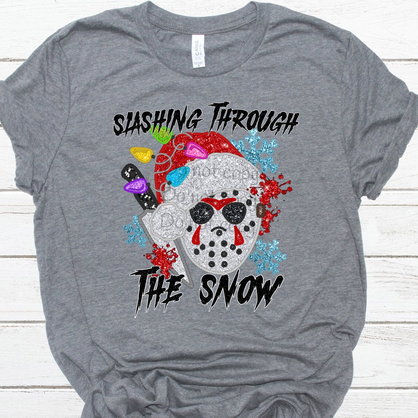 Slashing through the snow-DTF