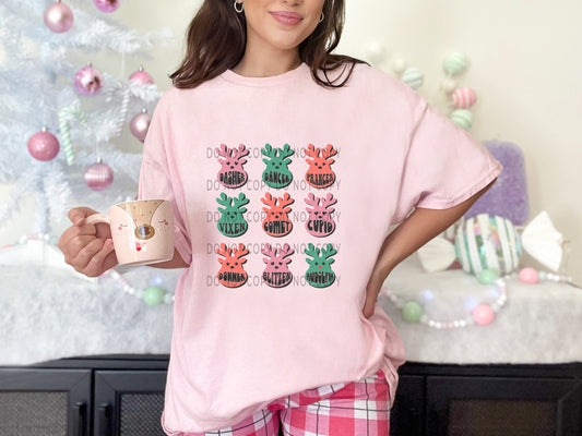Reindeers Red And Green - DTF